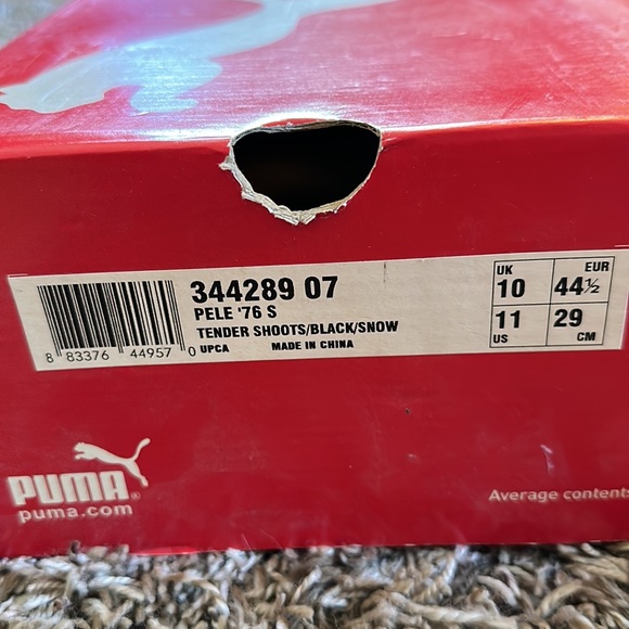 Puma Pele Brazil Soccer Limited Edition Suede Clyde Shoe Sneakers - Picture 5 of 6